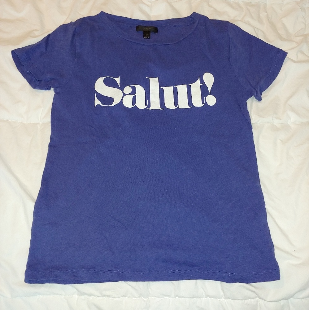 J. Crew girls 'Salut!' t-shirt